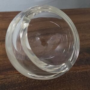 Rosenthal Glass Dish or Ashtray Round Bowl Art Mid Century.